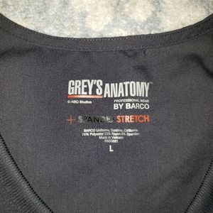Greys Anatomy Anticrobial Scrubs in Black